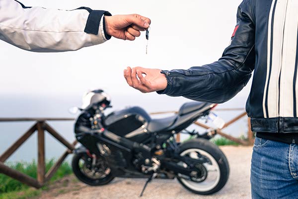 Certificat de non gage d'une moto